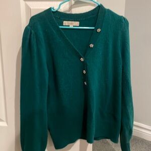 Loft Green sweater with embellishment